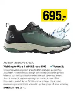 Engelsons High Mountain Walkingsko Ultra 1 WP Blå erbjuda