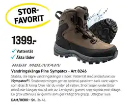 Engelsons High Mountain Vandringskänga Pine Sympatex erbjuda