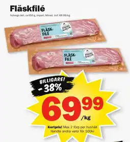 Pekås Nybergs deli fläskfilé erbjuda