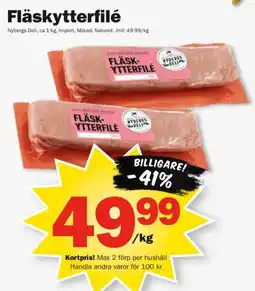Pekås Nybergs Deli Fläskytterfilé erbjuda