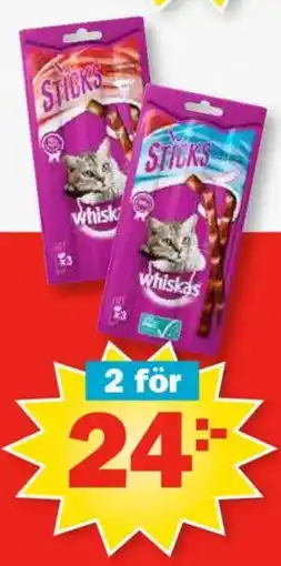Pekås Whiskas Sticks erbjuda