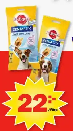Pekås Pedigree dentastix daily oral care erbjuda
