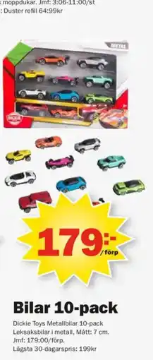 Pekås Dickie Toys Bilar 10-pack erbjuda