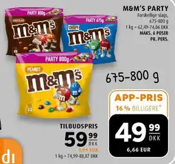 Scandinavian Park M&M's party erbjuda