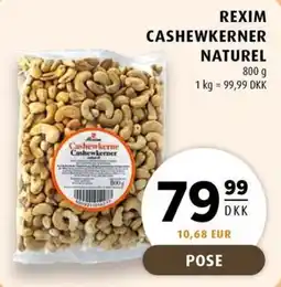 Scandinavian Park Rexim cashewkerner naturel erbjuda