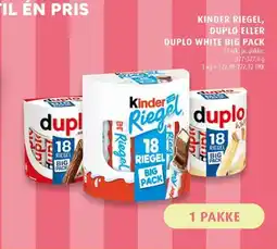 Scandinavian Park Kinder riegel ,duplo eller duplo white big pack erbjuda