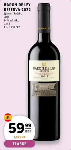Scandinavian Park Baron de Ley Reserva erbjuda