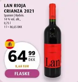 Scandinavian Park Lan rioja crianza erbjuda