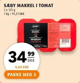 Scandinavian Park Sæby makrel i tomat erbjuda