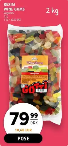 Scandinavian Park Rexim wine gums erbjuda