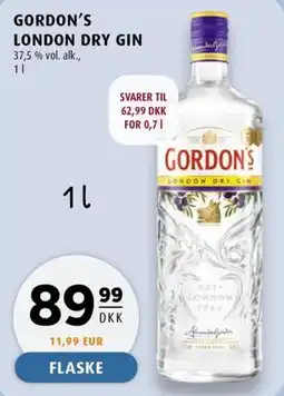 Scandinavian Park Gordon's london dry gin erbjuda