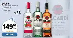 Scandinavian Park Bacardi razz, carta blanca eller spiced erbjuda
