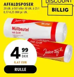 Scandinavian Park Jeden Tag affaldsposer erbjuda