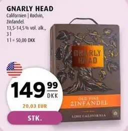 Scandinavian Park Gnarly Head Zinfandel erbjuda