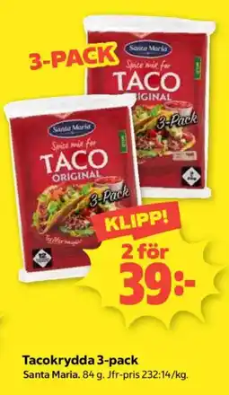 Coop Daglivs Santa Maria Tacokrydda erbjuda