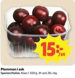 Coop Daglivs Plommon erbjuda