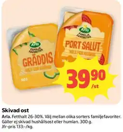 Coop Daglivs Arla skivad ost erbjuda