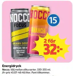 Coop Daglivs Nocco energidryck erbjuda