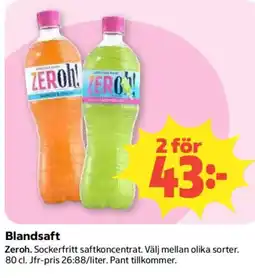 Coop Daglivs Zeroh Blandsaft erbjuda