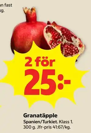 Stora Coop Granatäpple erbjuda