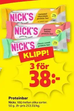 Stora Coop Proteinbar erbjuda