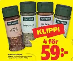 Stora Coop Kryddor i småglas erbjuda