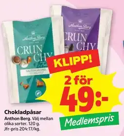 Stora Coop Chokladpåsar, Medlemspris erbjuda