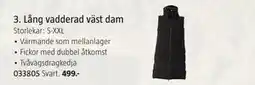 Jula Lång vadderad väst dam erbjuda