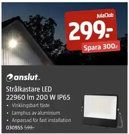 Jula Strålkastare LED 22960 lm 200 W IP65, Medlemspris erbjuda