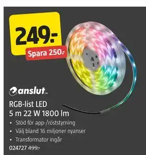 RGB-list LED 5 m 22 W 1800 lm