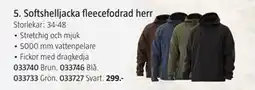Jula Softshelljacka fleecefodrad herr erbjuda