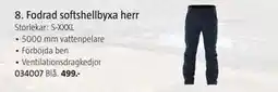 Jula Fodrad softshellbyxa herr erbjuda