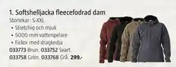 Jula Softshelljacka fleecefodrad dam erbjuda