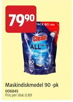 Jula Maskindiskmedel 90 -pk erbjuda