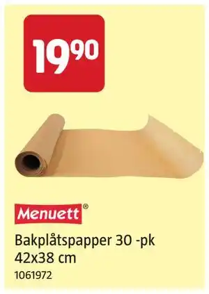 Bakplåtspapper 30 -pk 42x38 cm