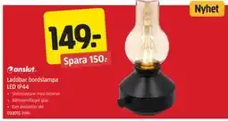 Jula Laddbar bordslampa LED IP44 erbjuda