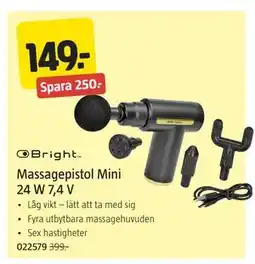 Jula Massagepistol Mini 24 W 7,4 V erbjuda