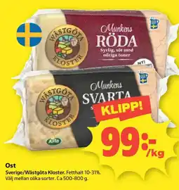 Coop Wästgöta Kloster Munkens Svarta erbjuda