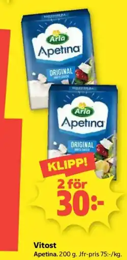Coop Arla Apetina erbjuda