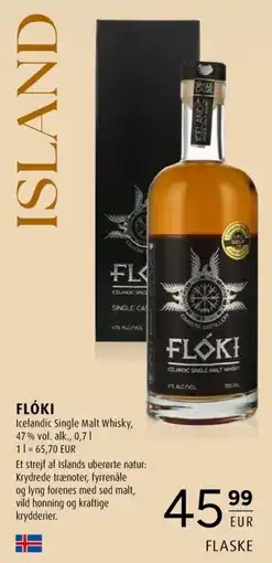 Scandinavian Park Flóki Icelandic Single Malt Whisky erbjuda