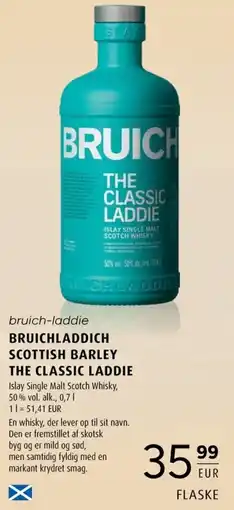 Scandinavian Park Bruichladdich Scottish Barley The Classic Laddie erbjuda