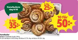 Coop Kanelbullar erbjuda