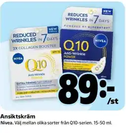 Coop Nivea ansiktskräm erbjuda