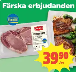 Coop Scan fläskkotlett erbjuda