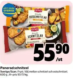 Coop Scan panerad schnitzel erbjuda