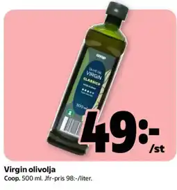 Coop Coop virgin olivolja erbjuda