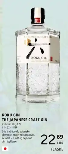 Scandinavian Park Roku Gin The Japanese Craft Gin erbjuda