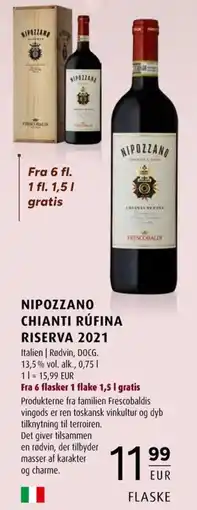 Scandinavian Park Nipozzano Chianti Rufina Riserva 2021 erbjuda