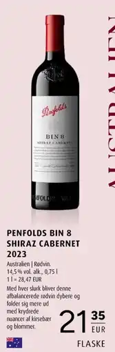 Scandinavian Park Penfolds Bin 8 Shiraz Cabernet 2023 erbjuda