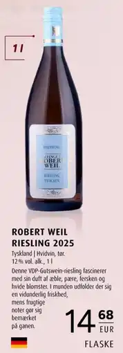 Scandinavian Park Robert Weil Riesling 2025 erbjuda